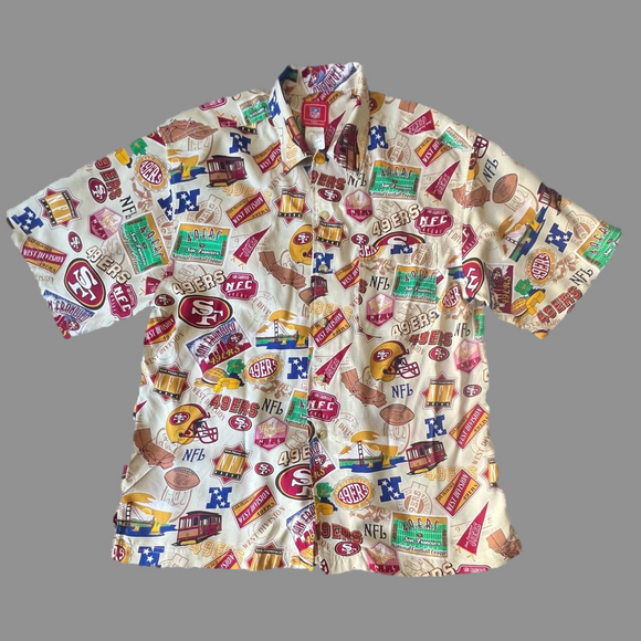 NFL Other - San Francisco Forty Niners NFL Hawaiian Style Shirt